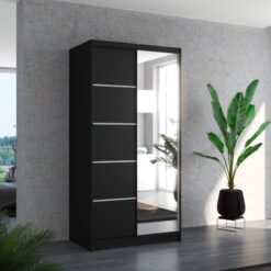 Biztonsági tükrös tolóajtós szekrény ORLANDO 100