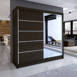 Tolóajtós gardrób Tükrös tolóajtós szekrény CARO 180 - Csoki Csoki