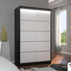 LED világítással ellátott tolóajtós szekrény BENISSO 120