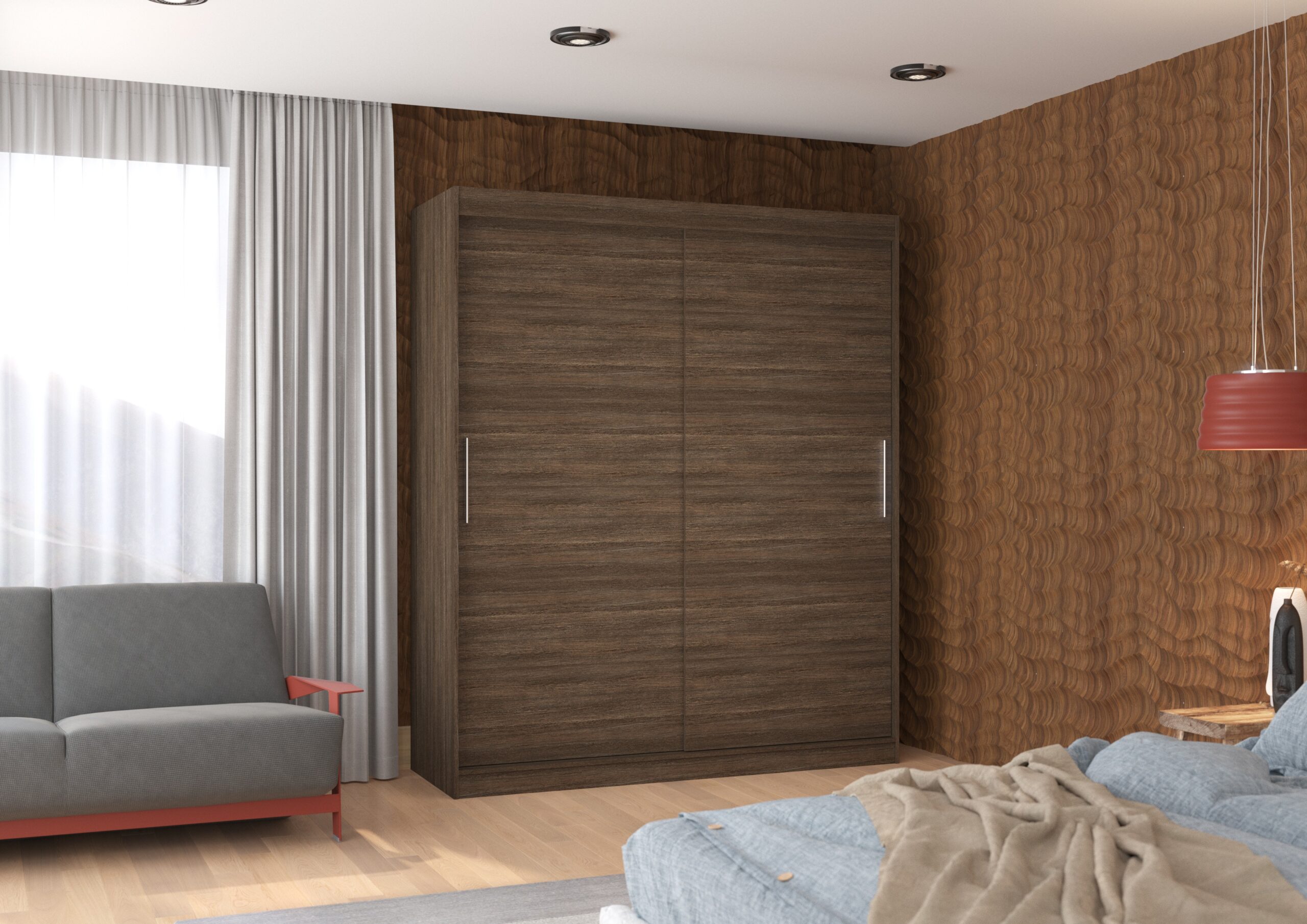 Tolóajtós gardrób Tolóajtós szekrény LINCOLN 180 - Csoki Tolóajtós szekrény LINCOLN 180