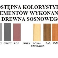 Emeletes ágy Háromszemélyes emeletes ágy matracokkal ETAPO 200x90 - Égerfa