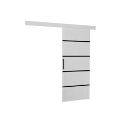 Falra szerelhető tolóajtó MUSCHU 96 - Fehér Fehér