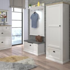 Tükör és fogas GALINEO 05 tükör - Fehér Fehér