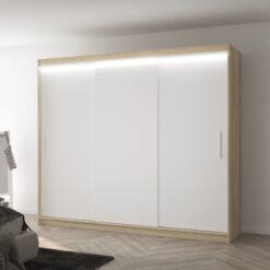 Szekrény tolóajtóval és LED világítással ANTOS 250