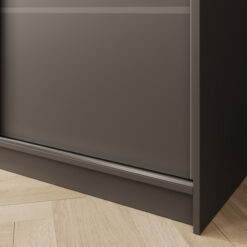 Tolóajtós gardrób Greta tolóajtós szekrény 200 - Fekete