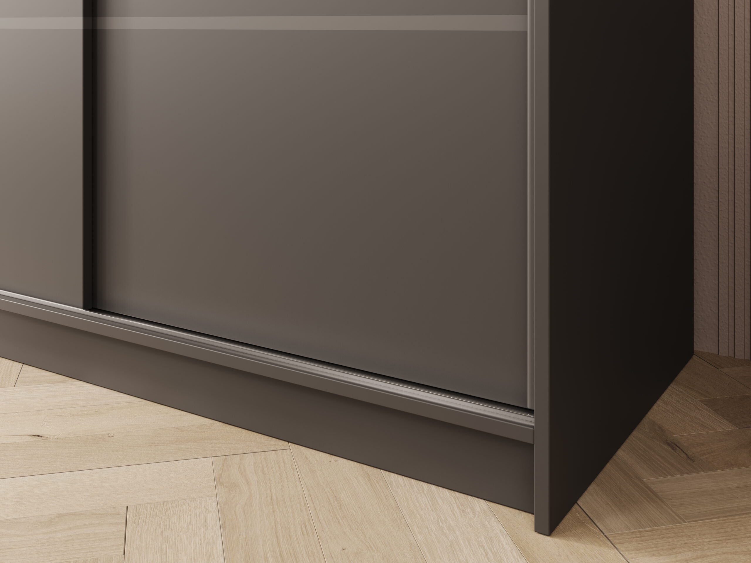 Tolóajtós gardrób Greta tolóajtós szekrény 200 - Fekete Tolóajtós gardrób Greta tolóajtós szekrény 200 - Fekete - Image 4