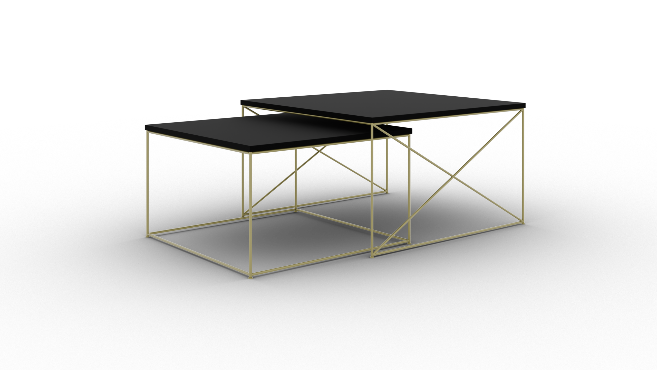 Licco 2in1 dohányzóasztal - Arany Licco 2in1 dohányzóasztal