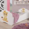 Gyerekágy Ágy matraccal és fiókkal CASIMO LION 160x80 - Fehér Ágy matraccal és fiókkal CASIMO LION 160x80
