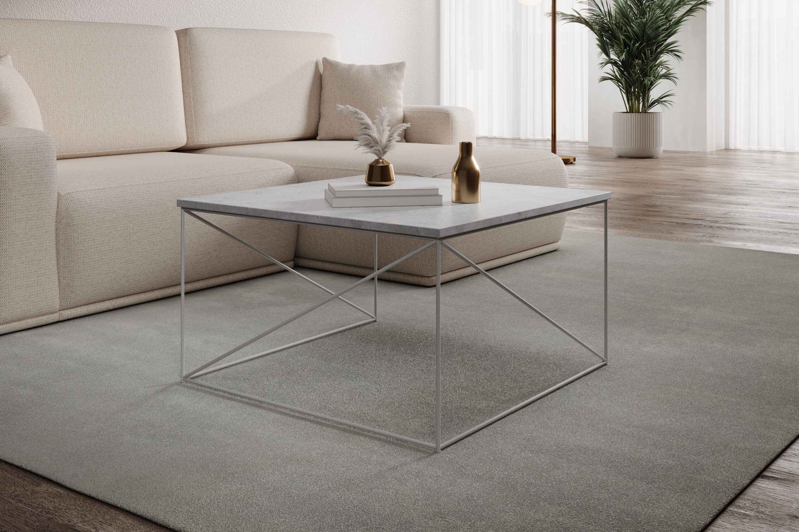 Nelia dohányzóasztal - Fehér Fehér