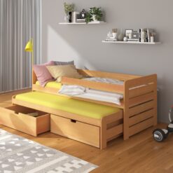 Dupla ágy korláttal TOMI 200x90