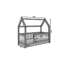 Gyermekágy Graja Cottage ágy - Fehér