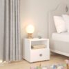 Éjjeliszekrény fiókkal EMI - Fehér Handle 2 Éjjeliszekrény fiókkal EMI