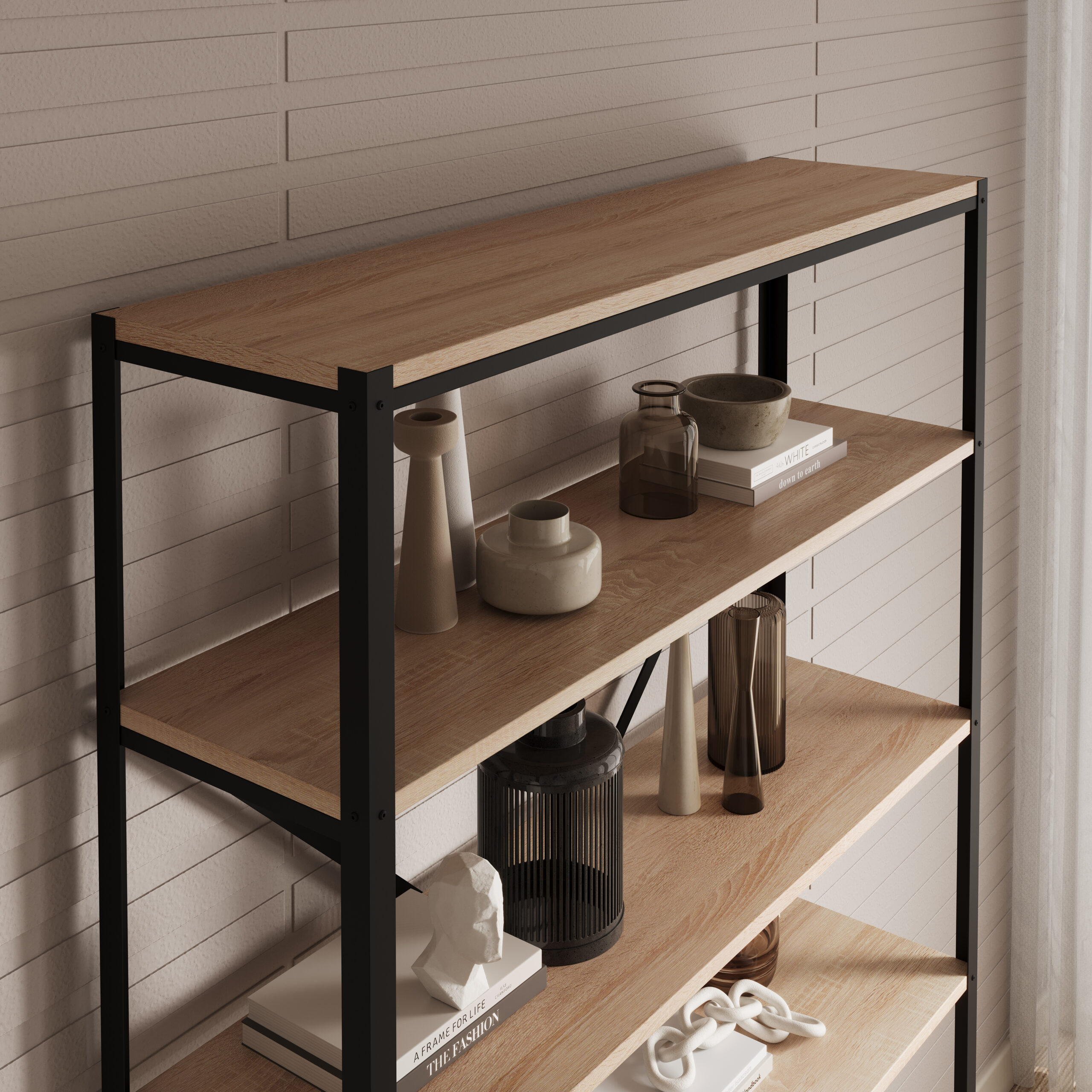 Könyvespolc Ralph polc - Fekete Könyvespolc Ralph polc - Fekete - Image 3