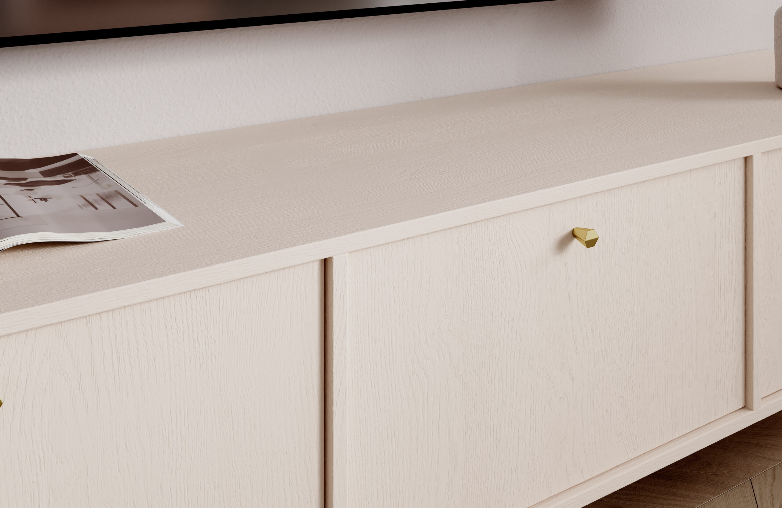 TV szekrény Tili 3D TV-szekrény - Homokbézs TV szekrény Tili 3D TV-szekrény - Homokbézs - Image 5