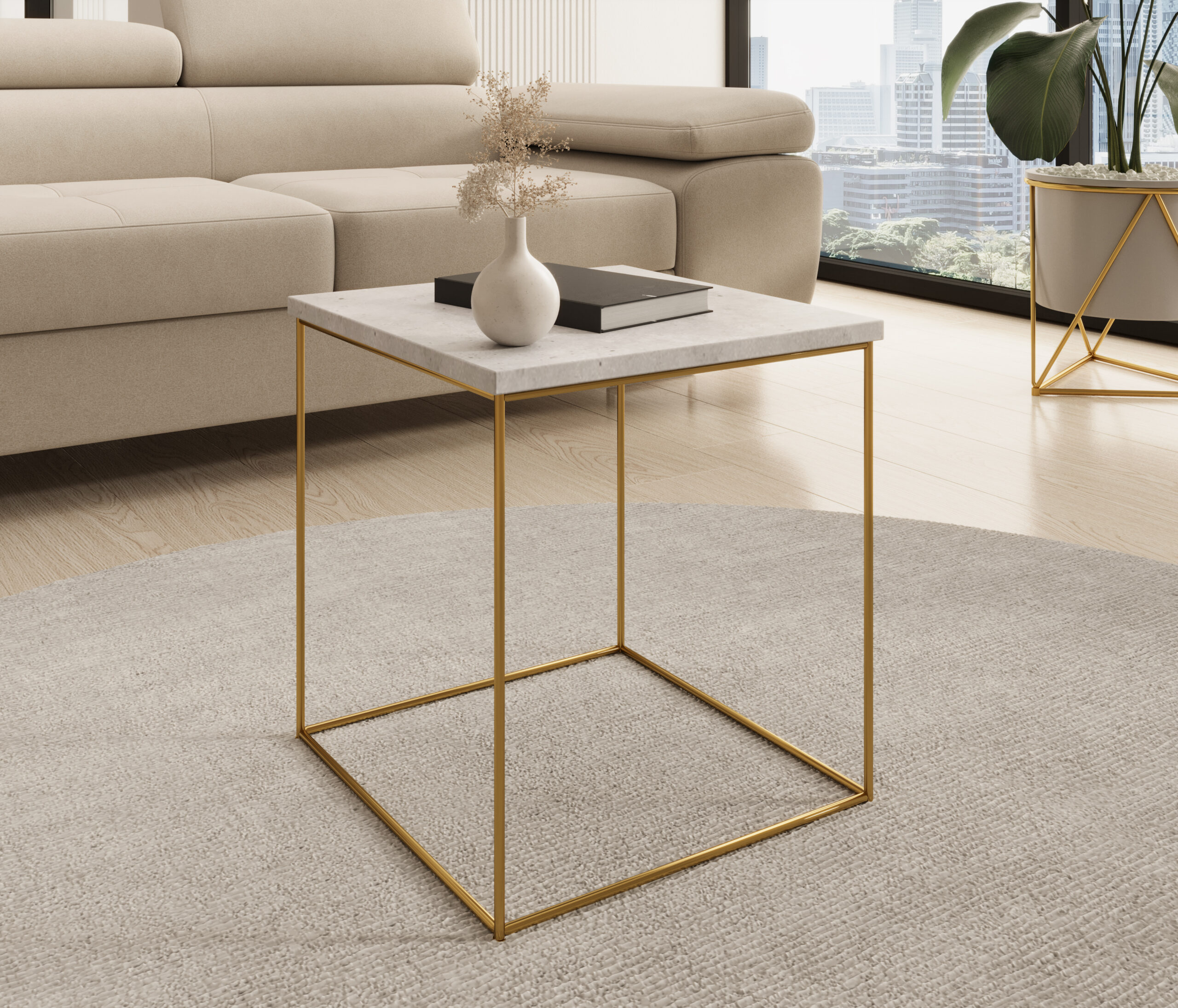 Adina dohányzóasztal - Arany Arany