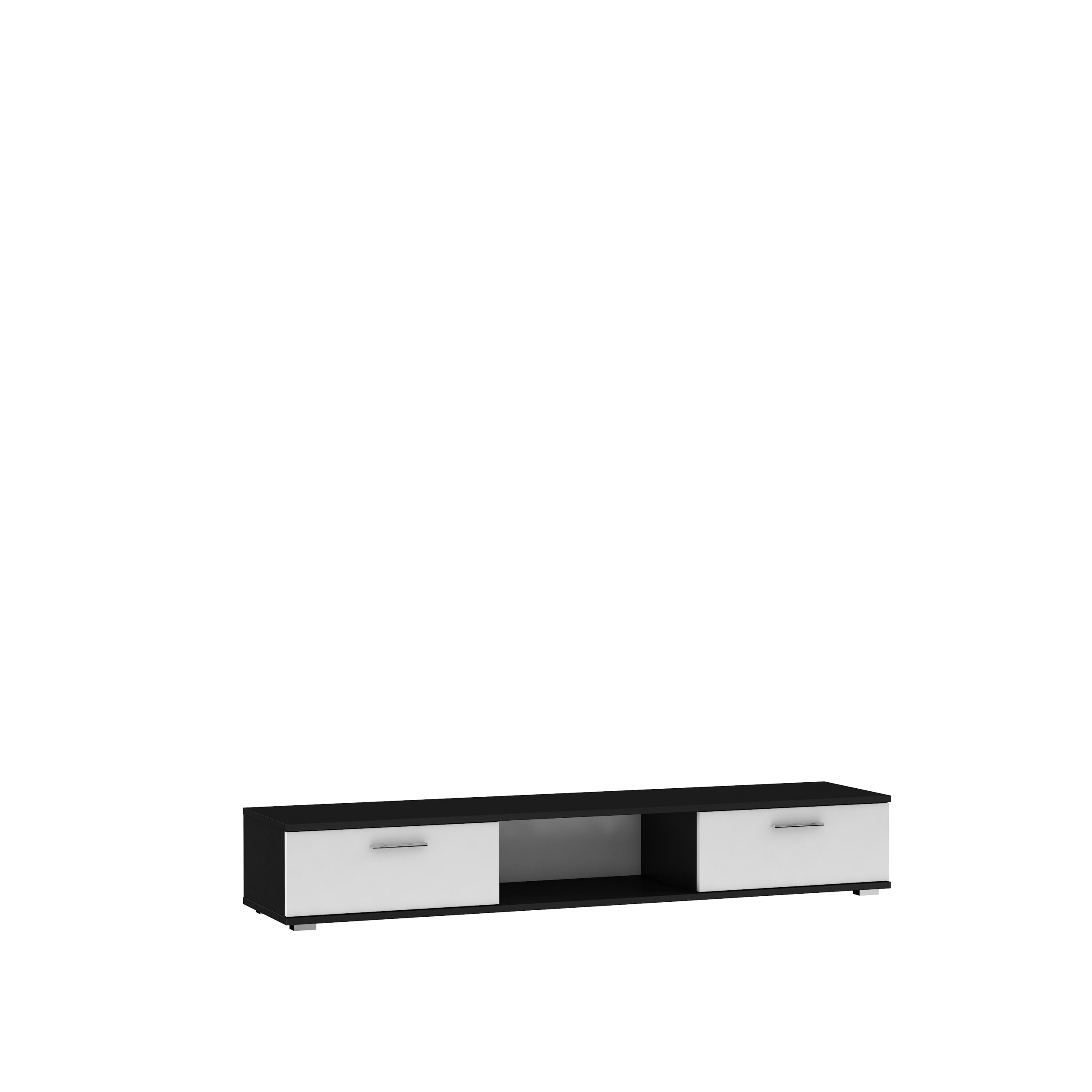 TV szekrény RTV SELLA - Fekete Matt Fekete Matt