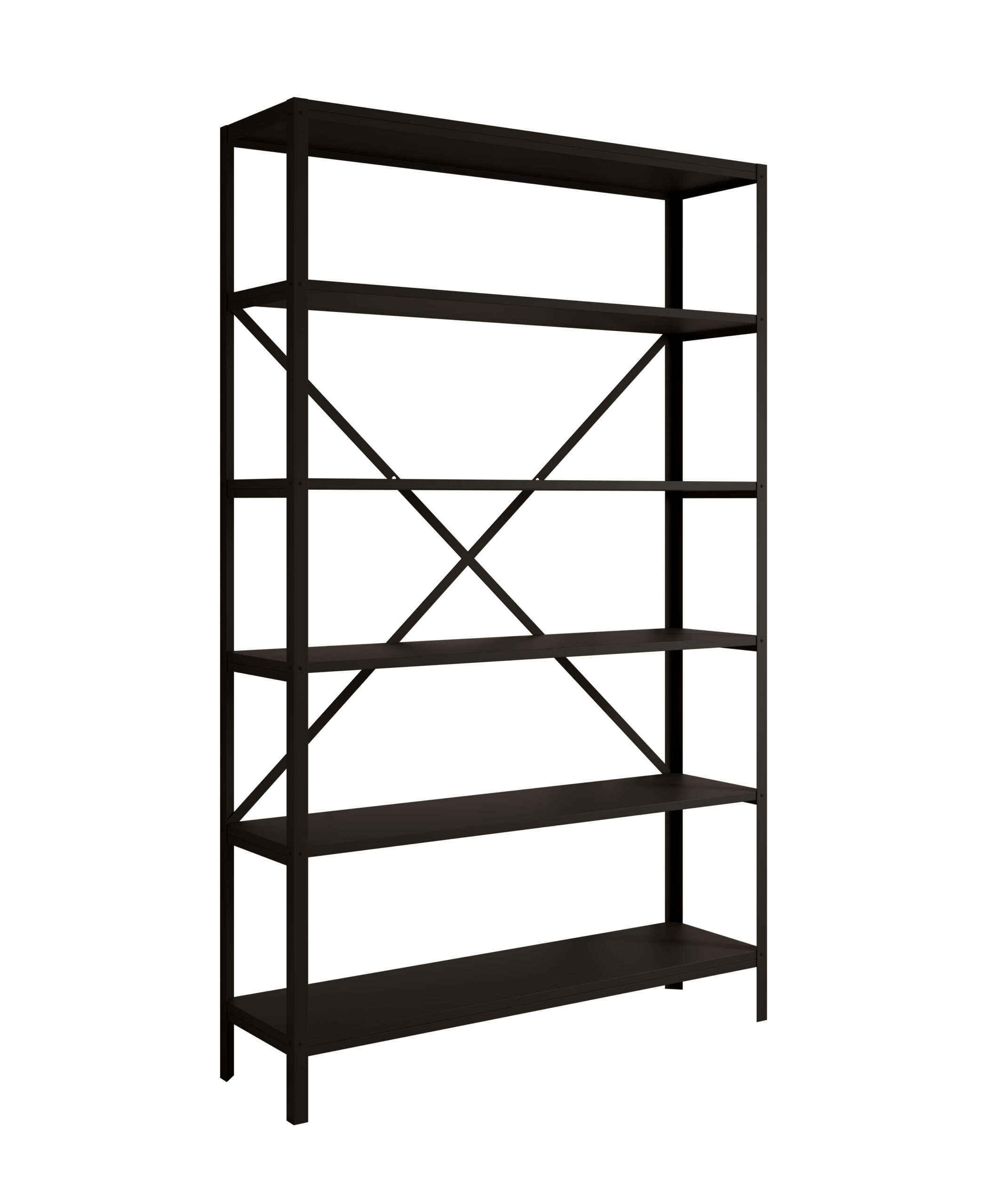 Könyvespolc Ralph polc - Fekete Ralph polc