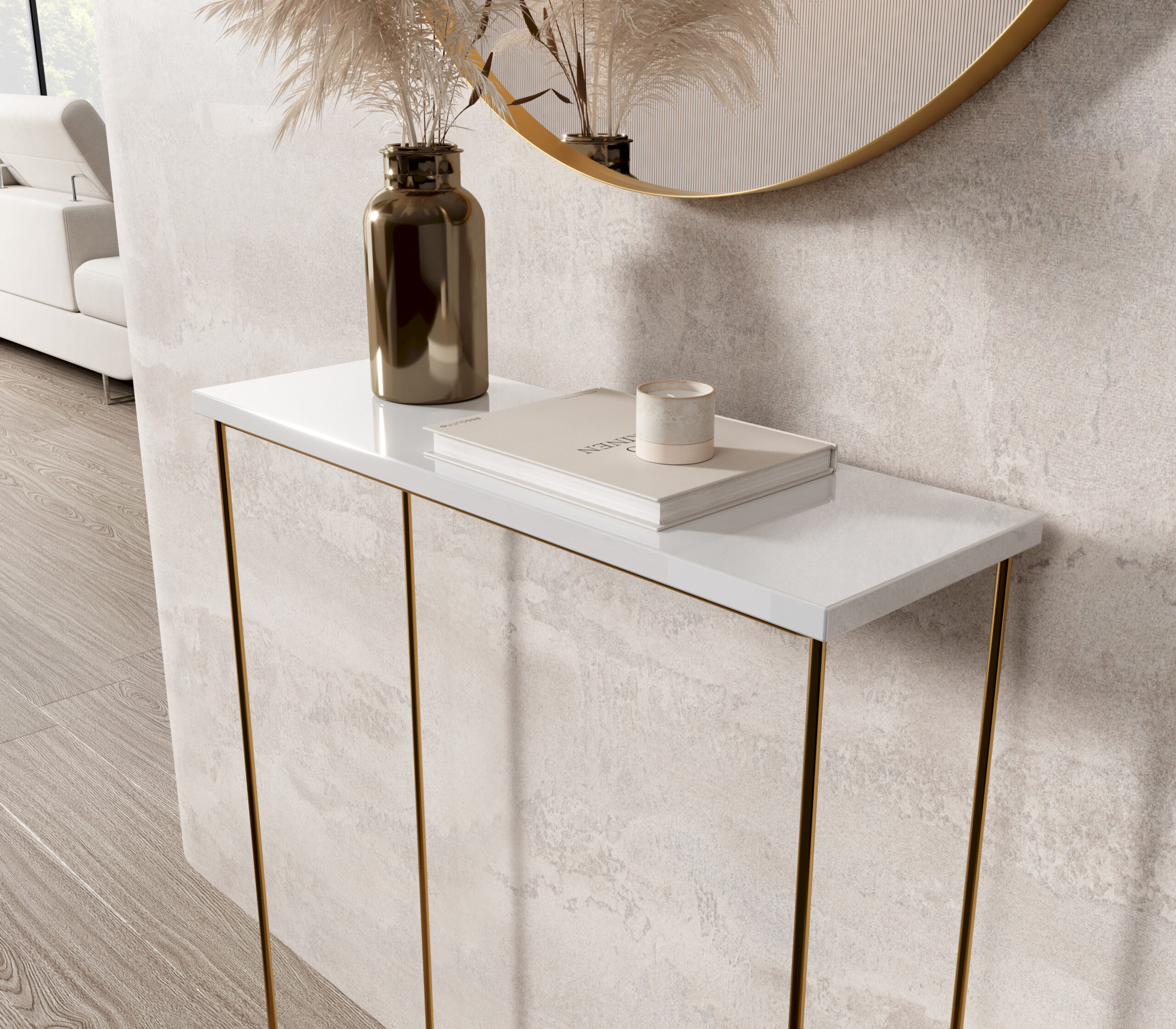 Sili konzol asztalka - Arany Sili konzol asztalka - Arany - Image 3