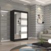 Tolóajtós szekrény tükörrel és lacobellel TOURA 120