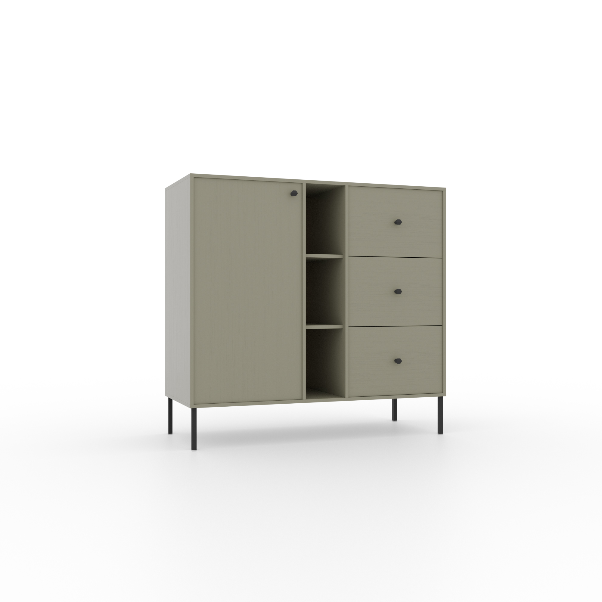 Tili 1D 3S 3P Komód - Eukaliptusz komód – Tili 1D 3S 3P Komód - Eukaliptusz enteriőr fotó 1