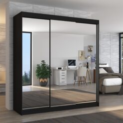 Biztonsági tükrös tolóajtós szekrény AUSTIN 200