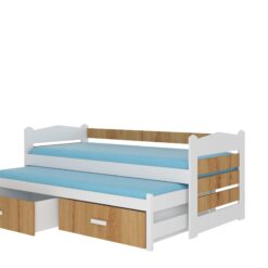 Ifjúsági ágy Ágykeret dupla TIARRO 180x80 - Fehér Fehér