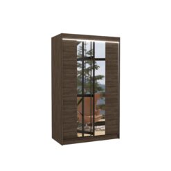 Tolóajtós gardrób Tükörrel és LED világítással ellátott tolóajtós szekrény MARVIN 120 - Csoki Csoki