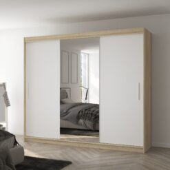 Üveges tolóajtós szekrény DENIS 250