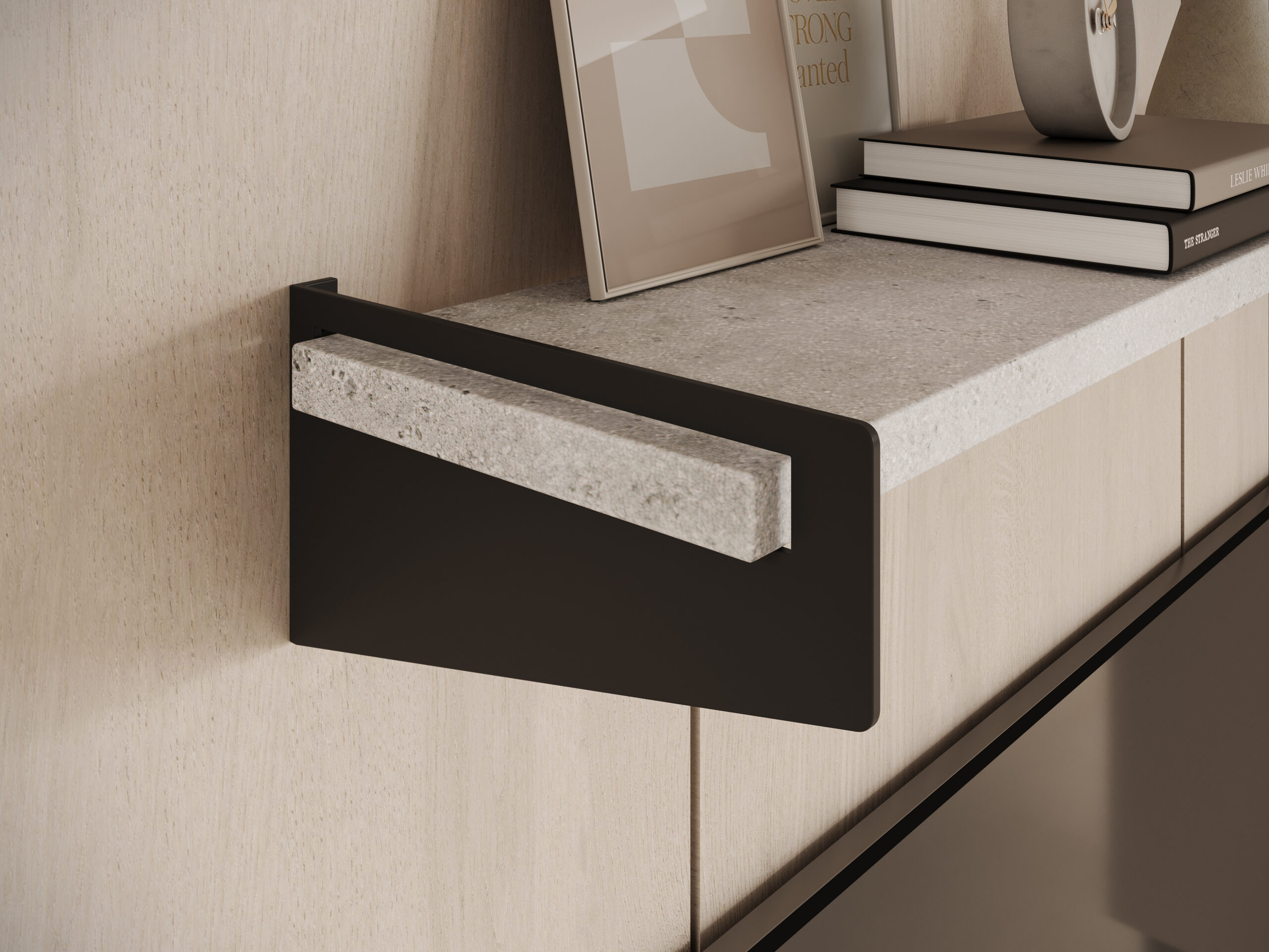 Fali polc Ivi polc - Fekete Fali polc Ivi polc - Fekete - Image 3