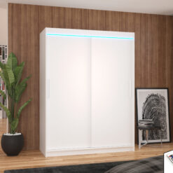 LED világítással ellátott tolóajtós szekrény DENVER 150