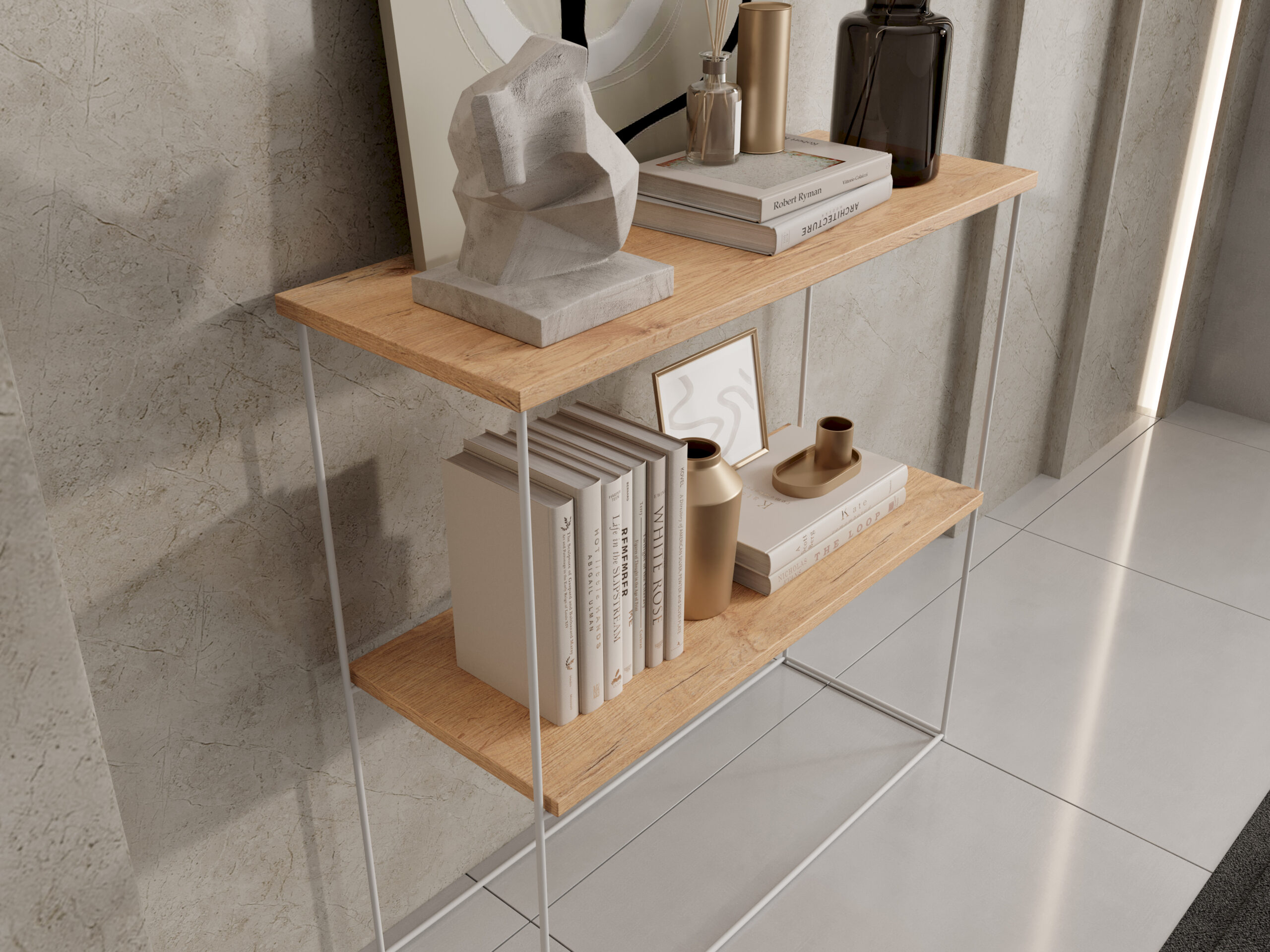 TONI konzol asztalka - Fehér TONI konzol asztalka - Fehér - Image 3