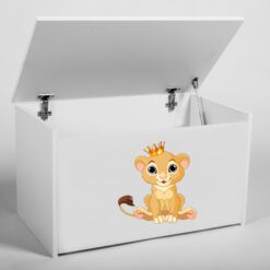 Játék láda DARIA játéktároló láda - Fehér