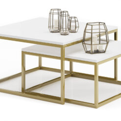 KAMA 2 az 1-ben dohányzóasztal - Arany Arany