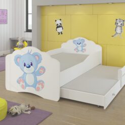 Kétszemélyes ágy matracokkal CASIMO II BLUE BEAR 160x80