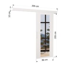 Fali tolóajtó BRIT 86 - Sonoma