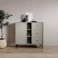 Tili 1D 3S 3P Komód - Eukaliptusz