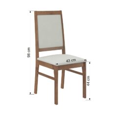 K68 fa szék - Sötét dió Sötét dió