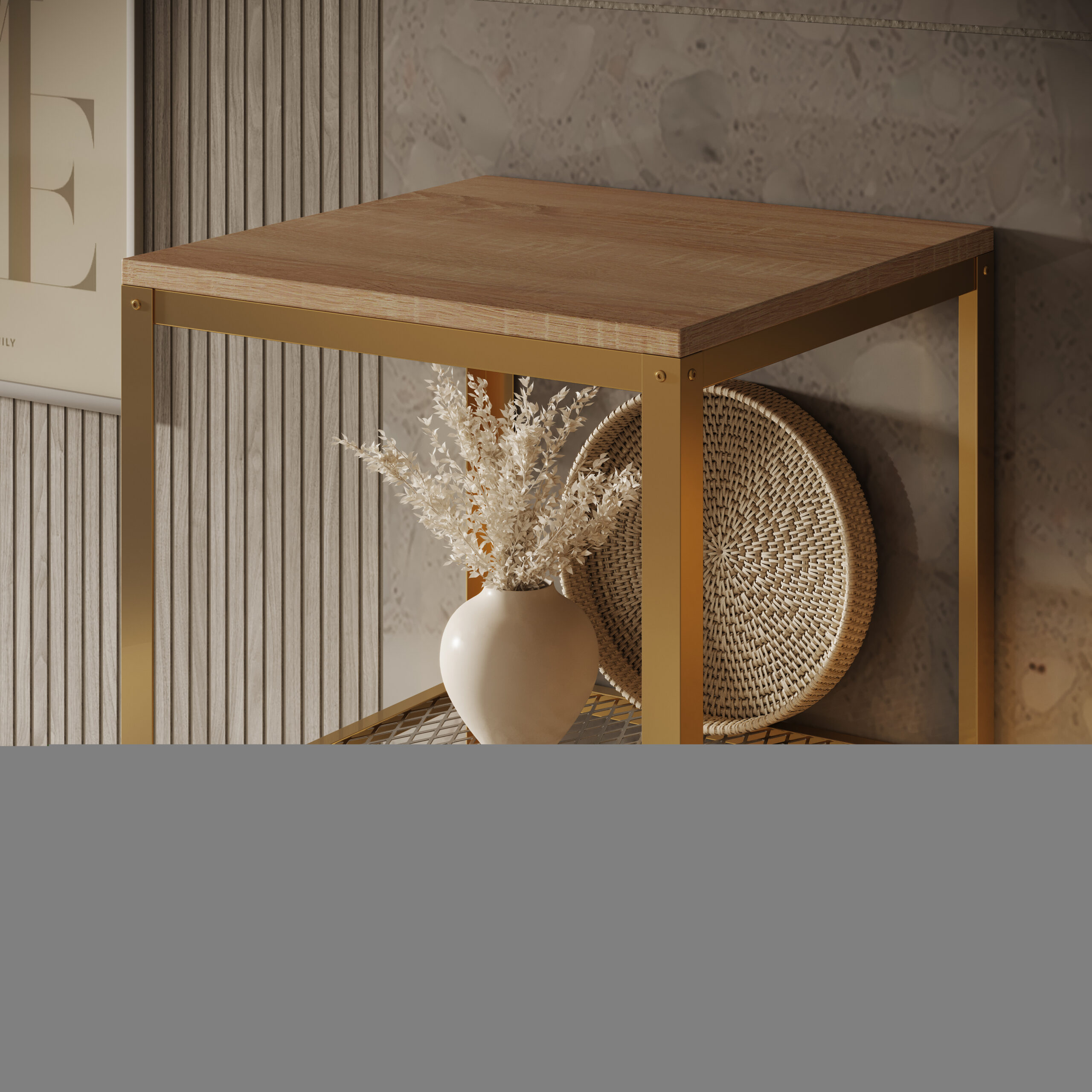 Könyvespolc Reli polc - Arany Könyvespolc Reli polc - Arany - Image 3