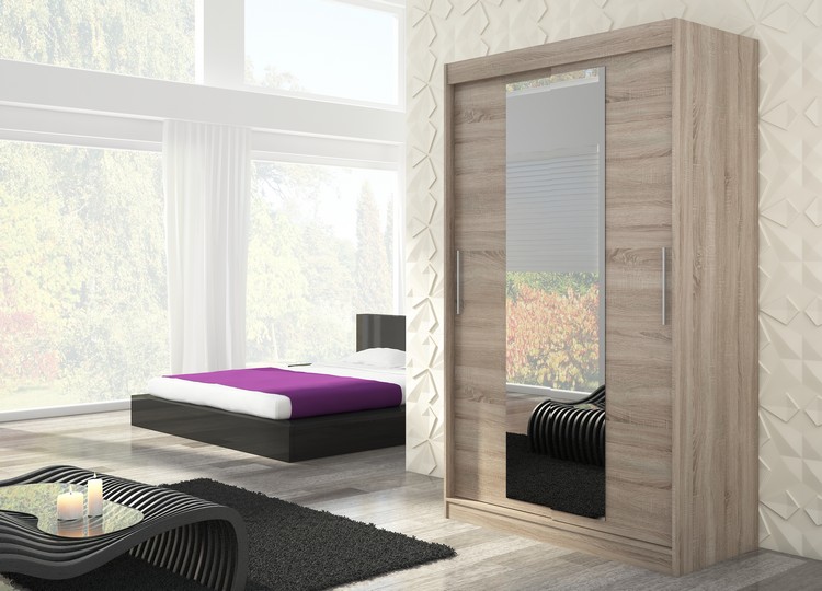 Tolóajtós gardrób Tolóajtós szekrény INESS 150 - Trüffel Trüffel