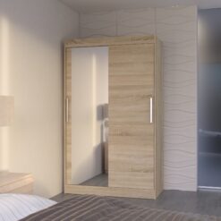 Tolóajtós gardrób Tolóajtós szekrény BARIO 120 - Sonoma Sonoma