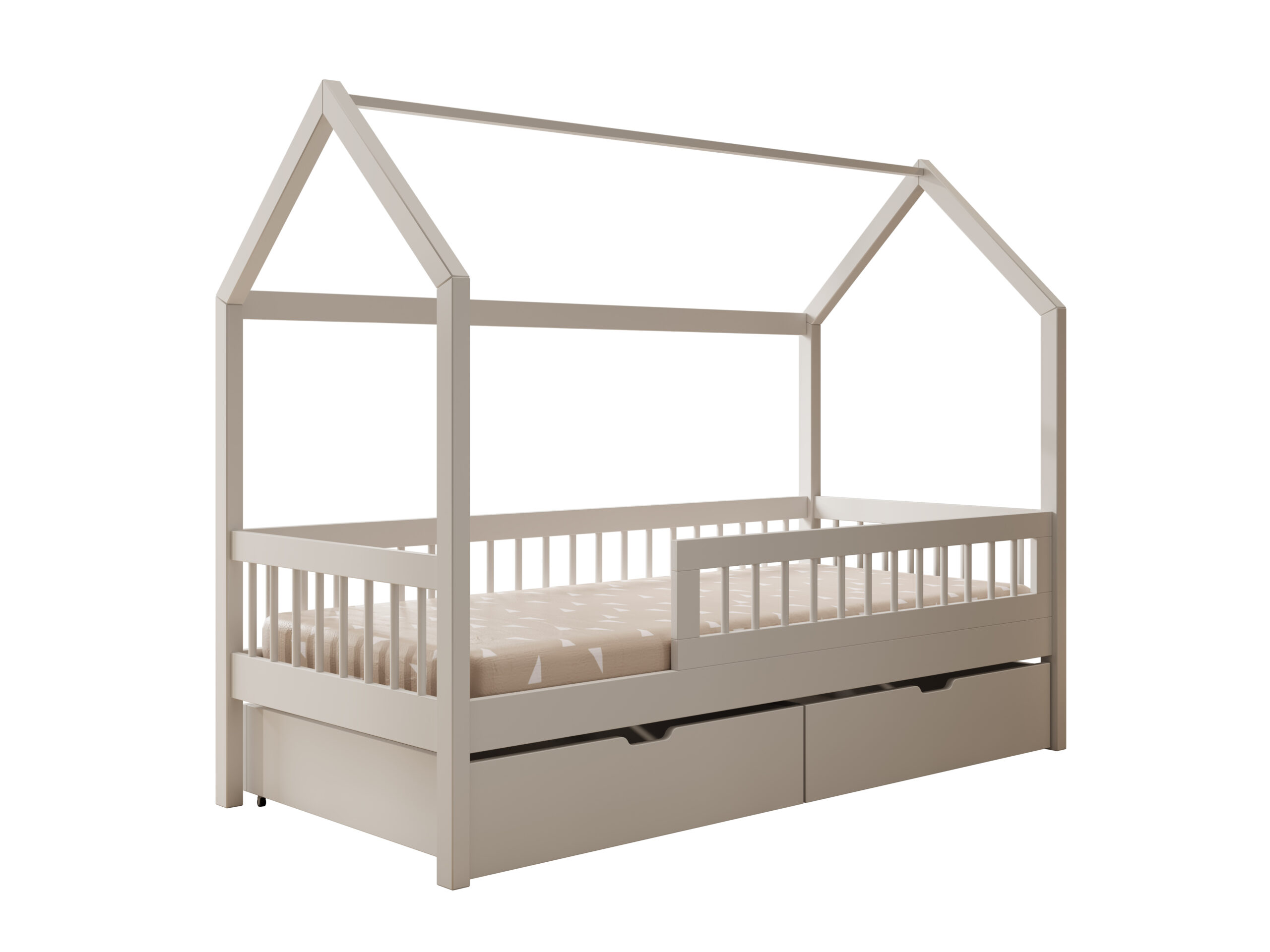Gyermekágy Galicja házikó ágy - Fehér Galicja házikó ágy
