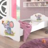 Gyerekágy Ágy matraccal CASIMO ELEPHANT 160x80 - Fehér Ágy matraccal CASIMO ELEPHANT 160x80