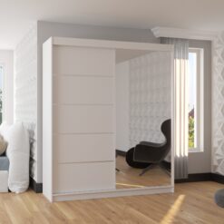 Üveges tolóajtós szekrény CARO 180