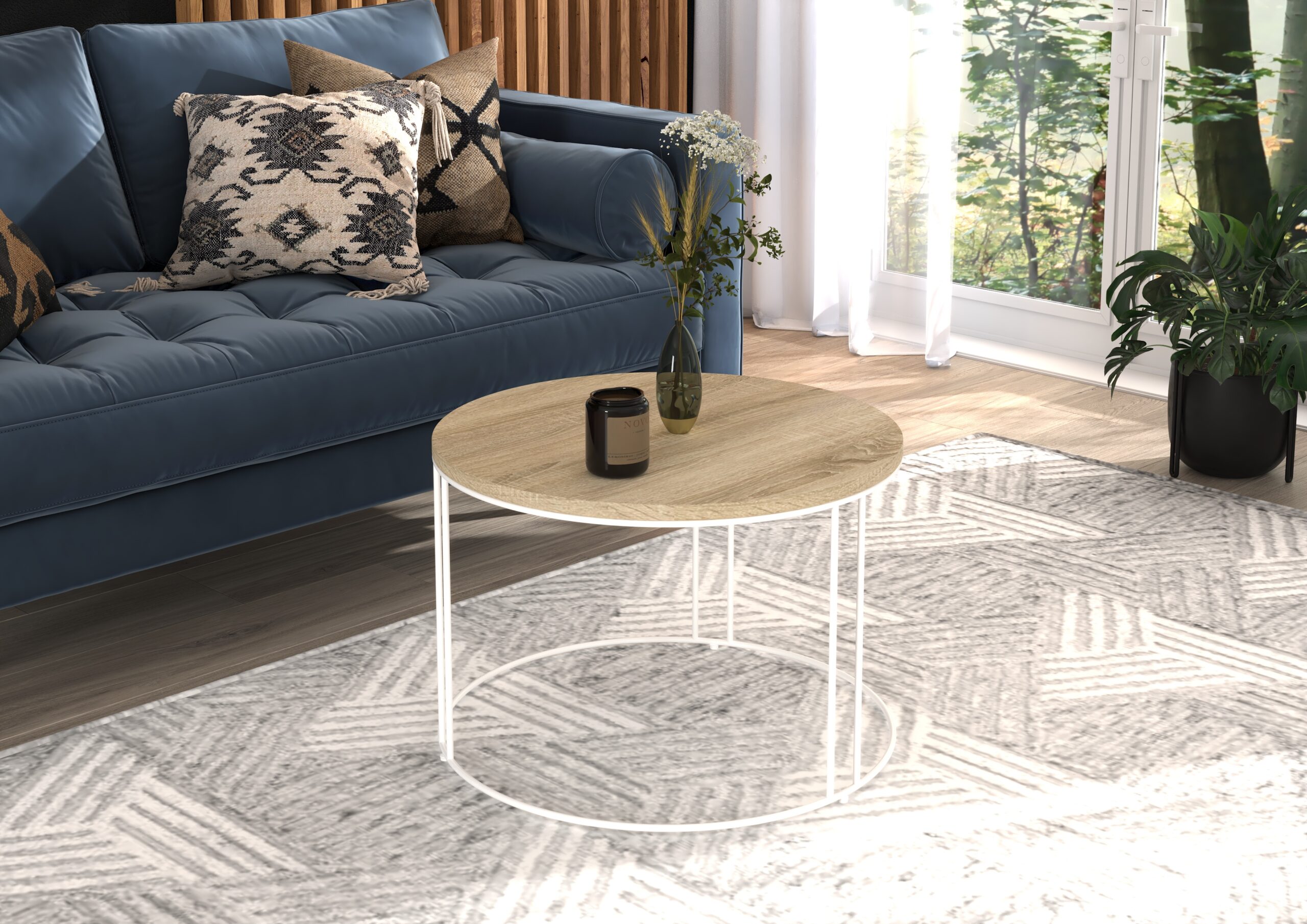 NOEL dohányzóasztal - Fehér NOEL kávéasztal