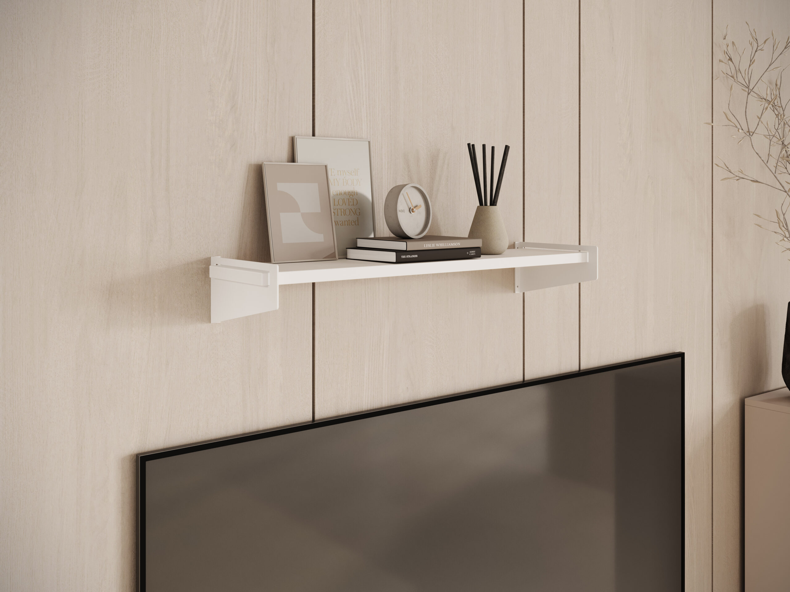 Fali polc Ivi polc - Fehér Fehér