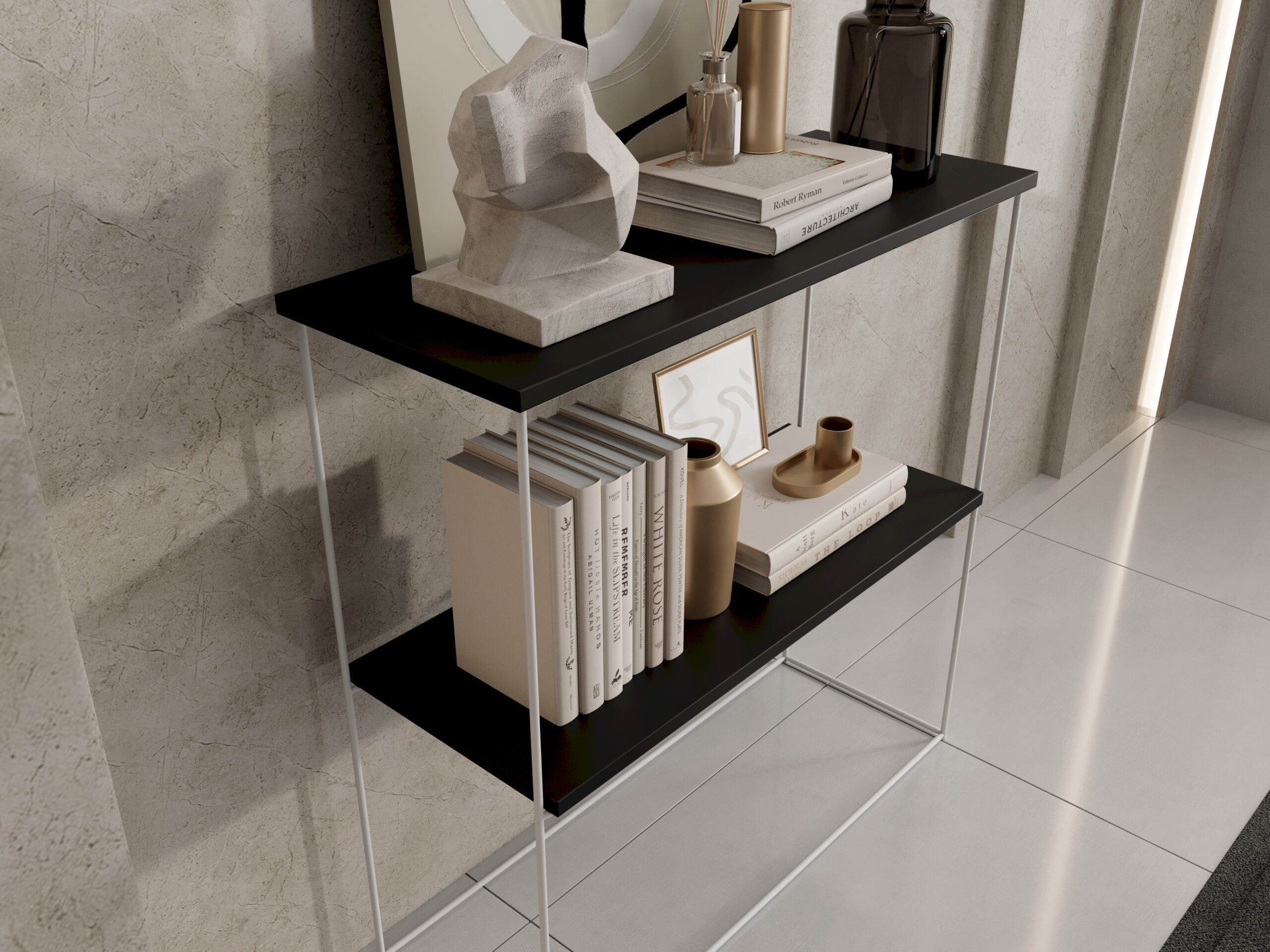 TONI konzol asztalka - Fehér TONI konzol asztalka - Fehér - Image 3