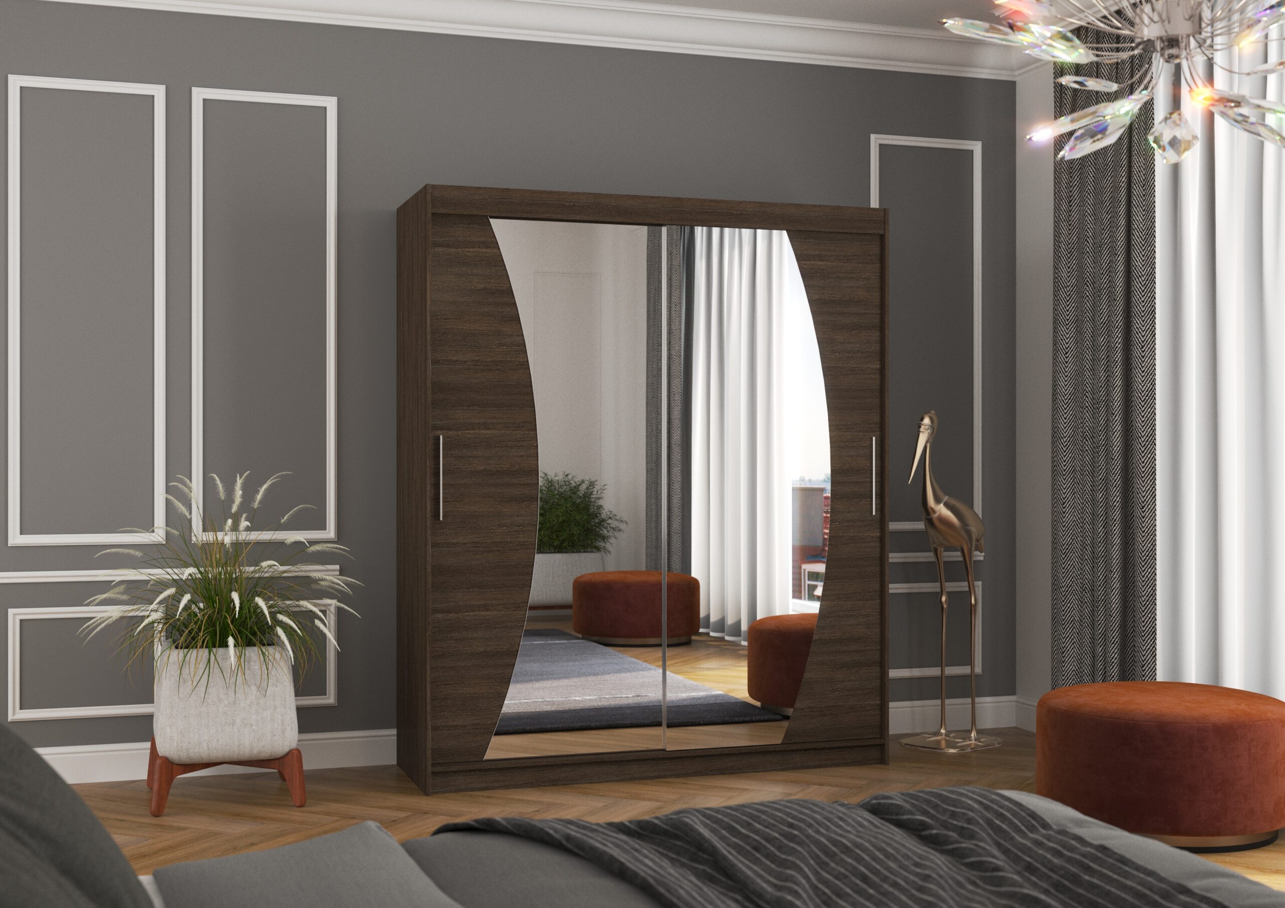 Tolóajtós gardrób Tolóajtós szekrény DOLORES 180 - Csoki Tolóajtós szekrény DOLORES 180