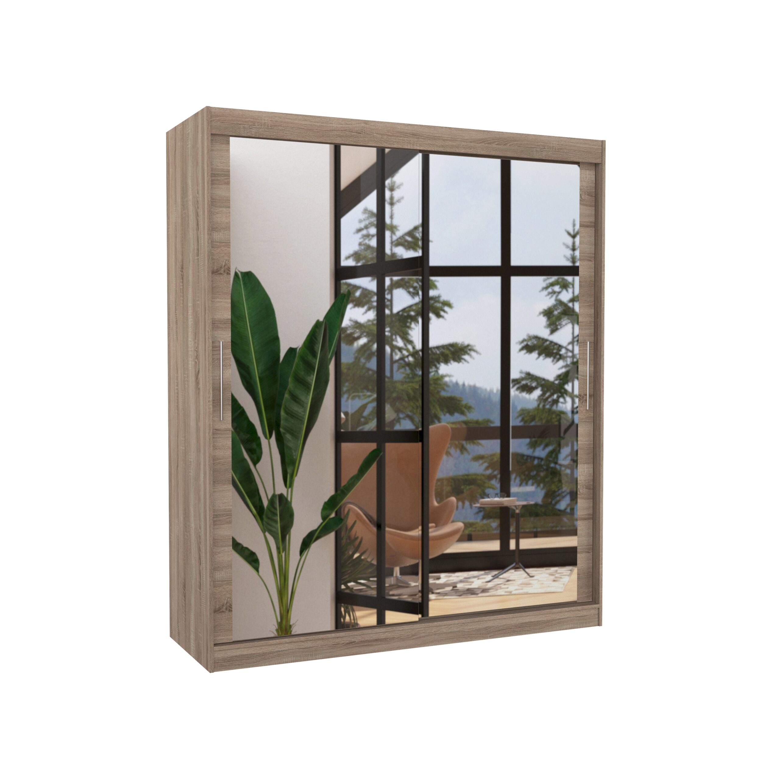 Tolóajtós gardrób Tolóajtós szekrény ETTORE 180 - Trüffel Trüffel