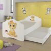Gyerekágy Kétszemélyes ágy matracokkal CASIMO II LION 160x80 - Fehér Kétszemélyes ágy matracokkal CASIMO II LION 160x80