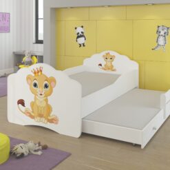 Kétszemélyes ágy matracokkal CASIMO II LION 160x80